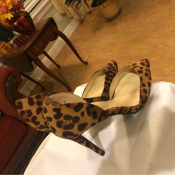 Anne Michelle Leopard Print Size 10 High Heel Shoe - Picture 2 of 6